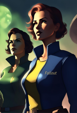 Nadruk Fallout girl 1 - Przód